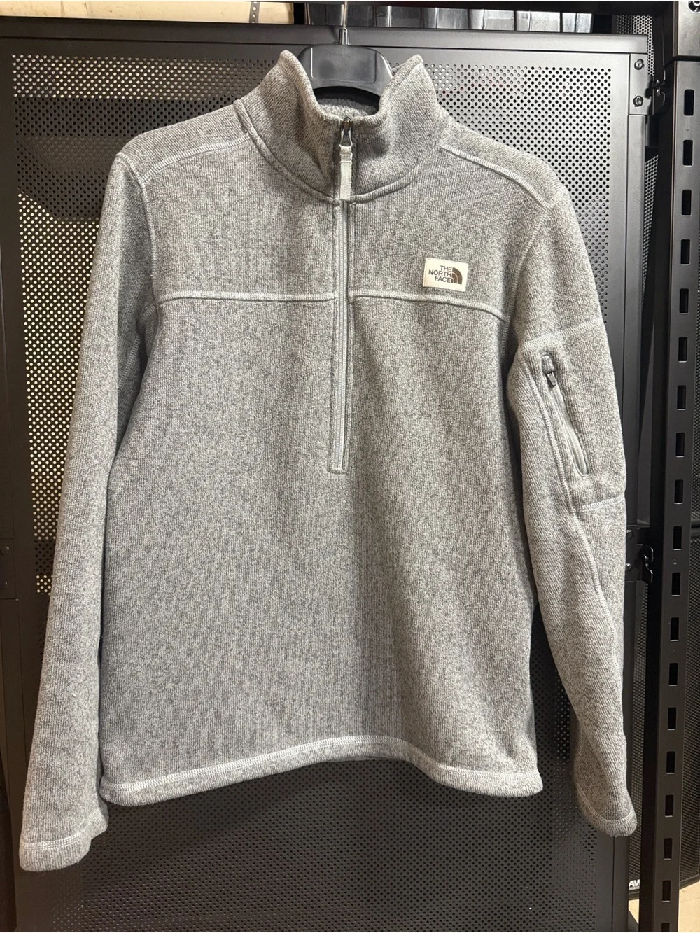 The North Face Men’s Gray Zip-Up Fleece Sweater